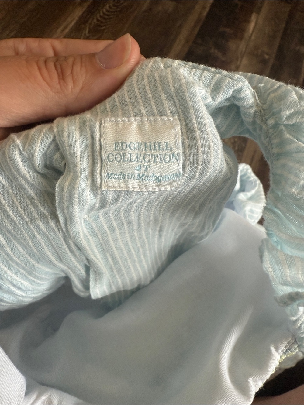 Edgehill Collection Pale Blue Ruffle Sundress - Picture 3 of 4